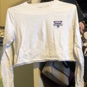 Vans Long Sleeve Crop Shirt .
